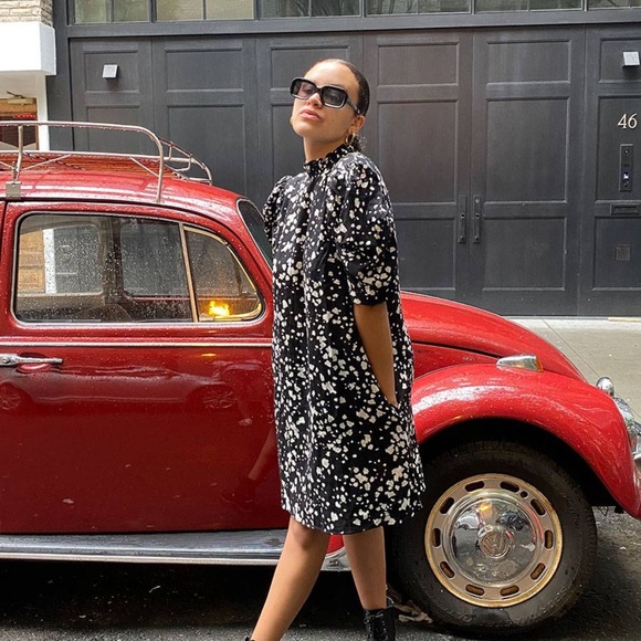 Who What Wear Mockneck Smocked Floral Dress XXL - Picture 2 of 9